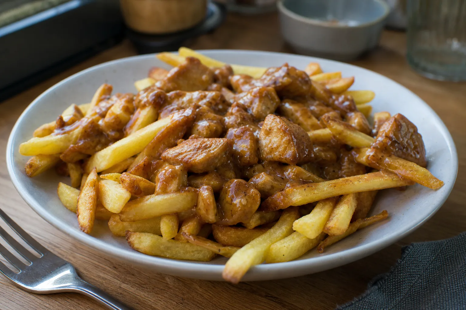 Frites met saté