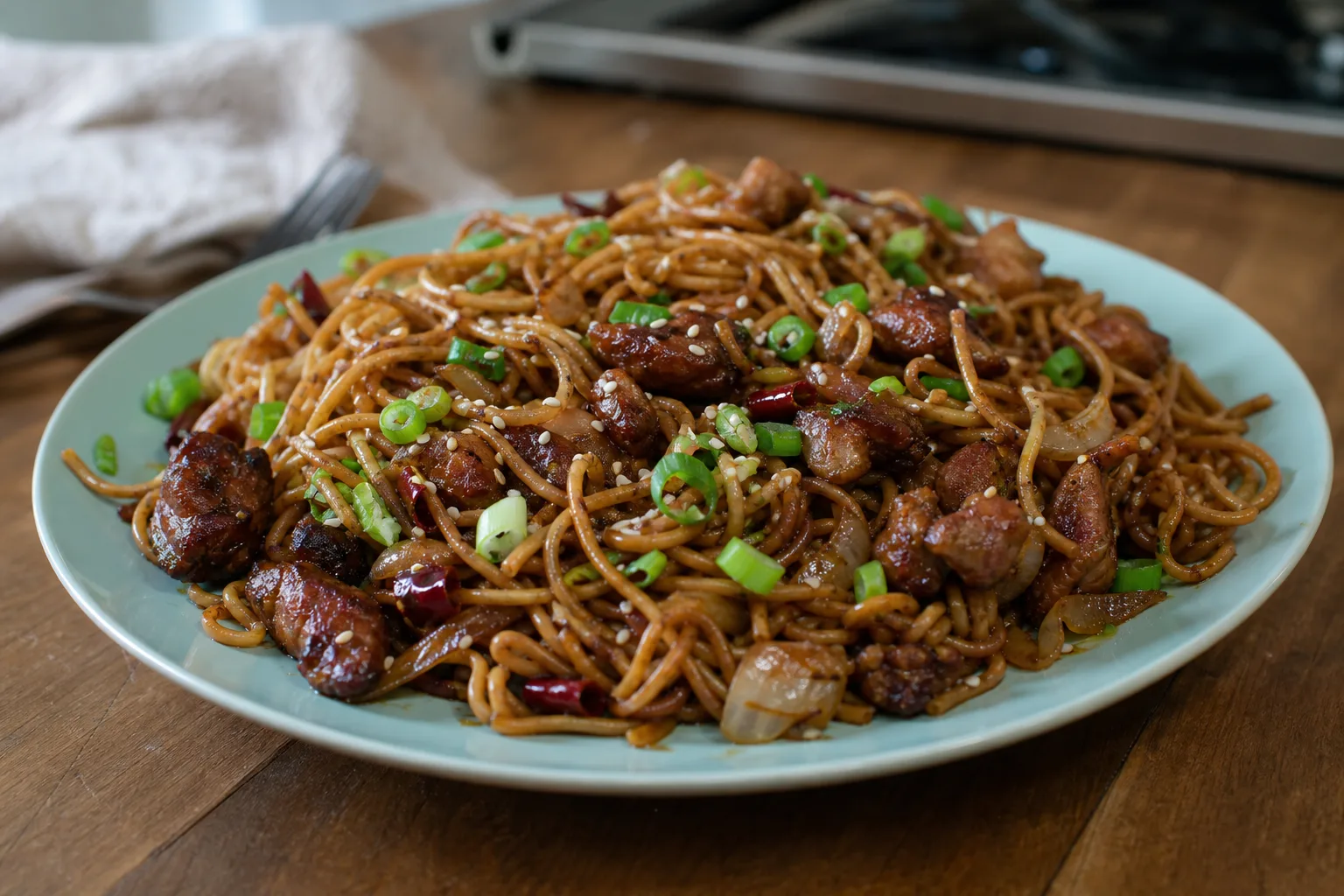 General Tso's Chicken Chow Mein