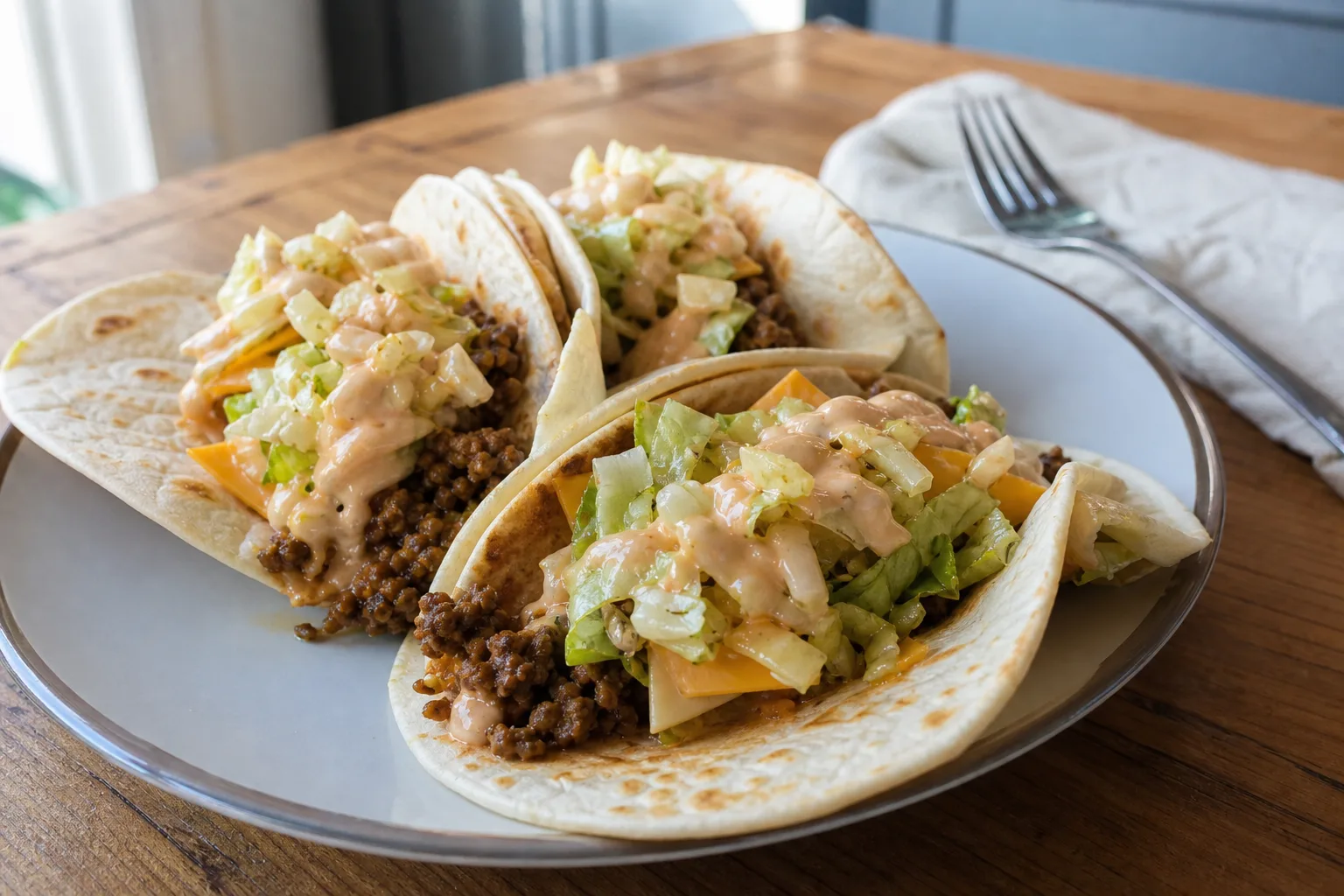 Quick & easy Big Mac tacos