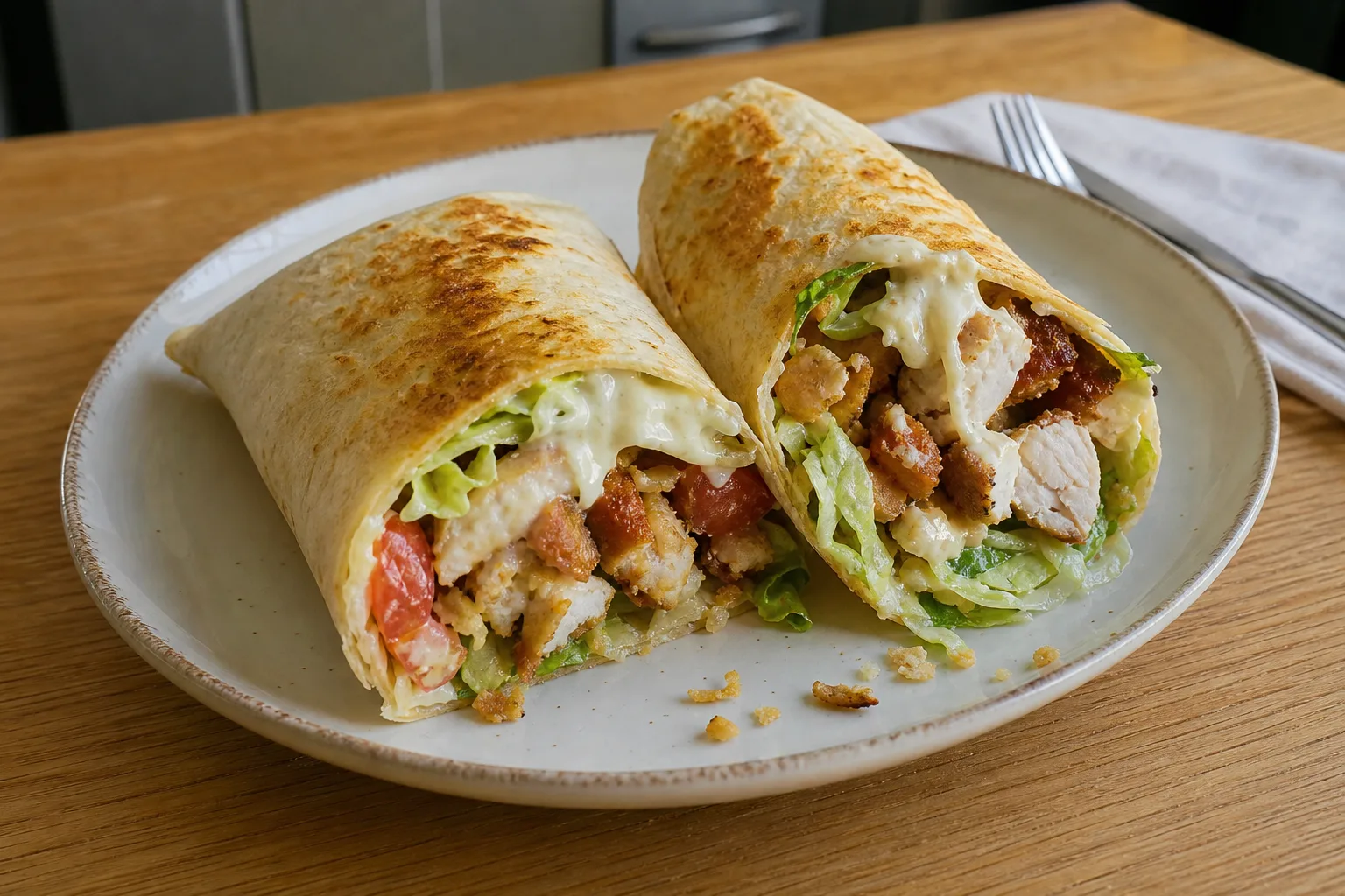 Crispy chicken wrap