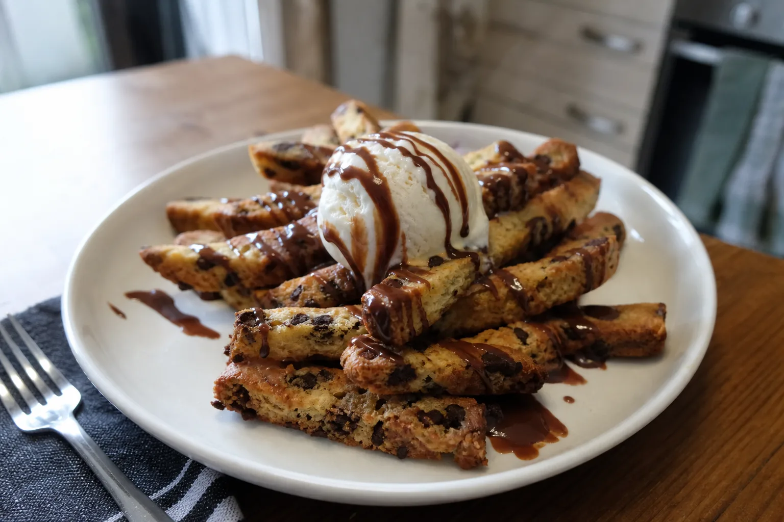 Chocolate chip cookie fries