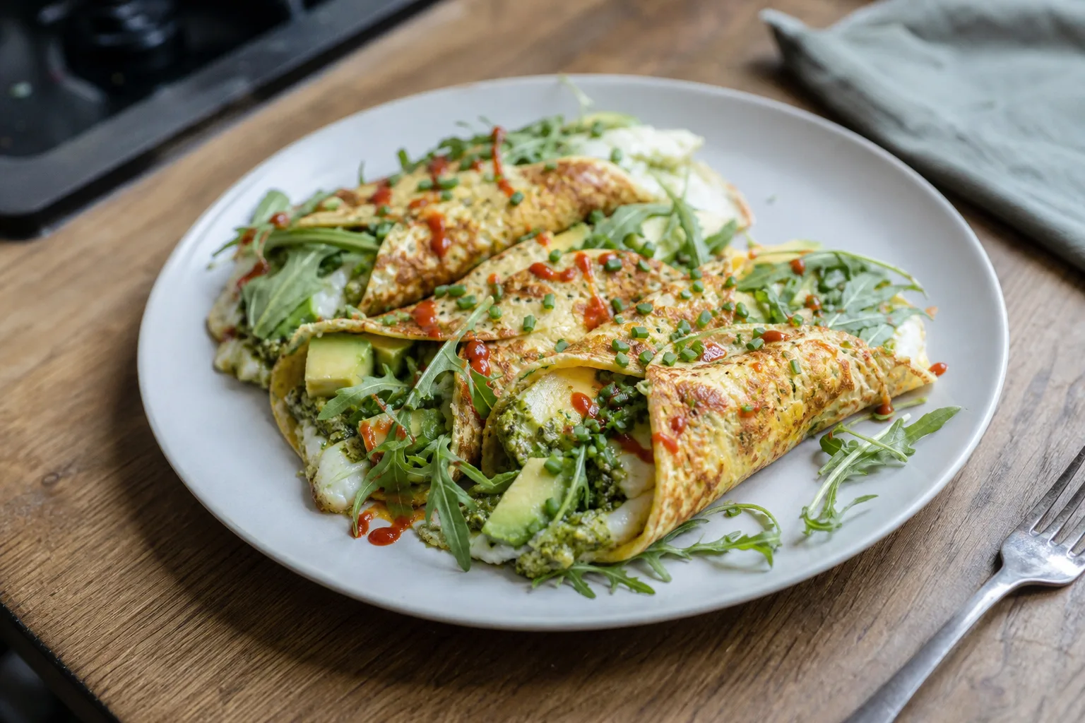 High-protein cottage cheese mini wraps