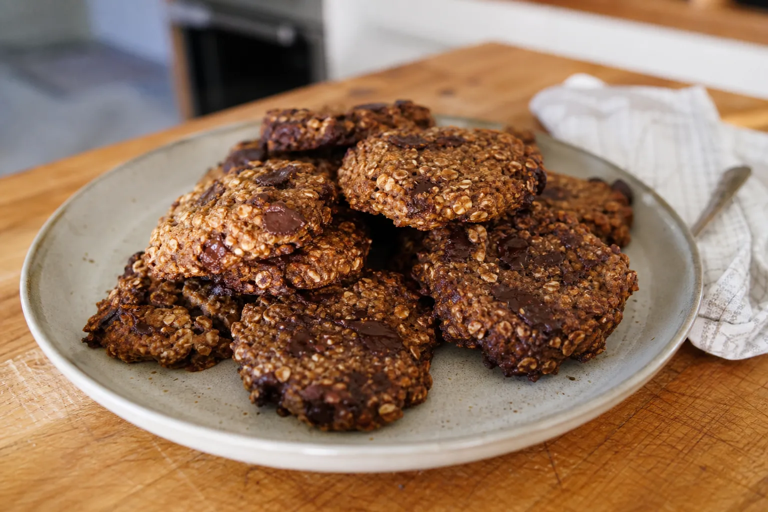 Banana chocolate chip cookies