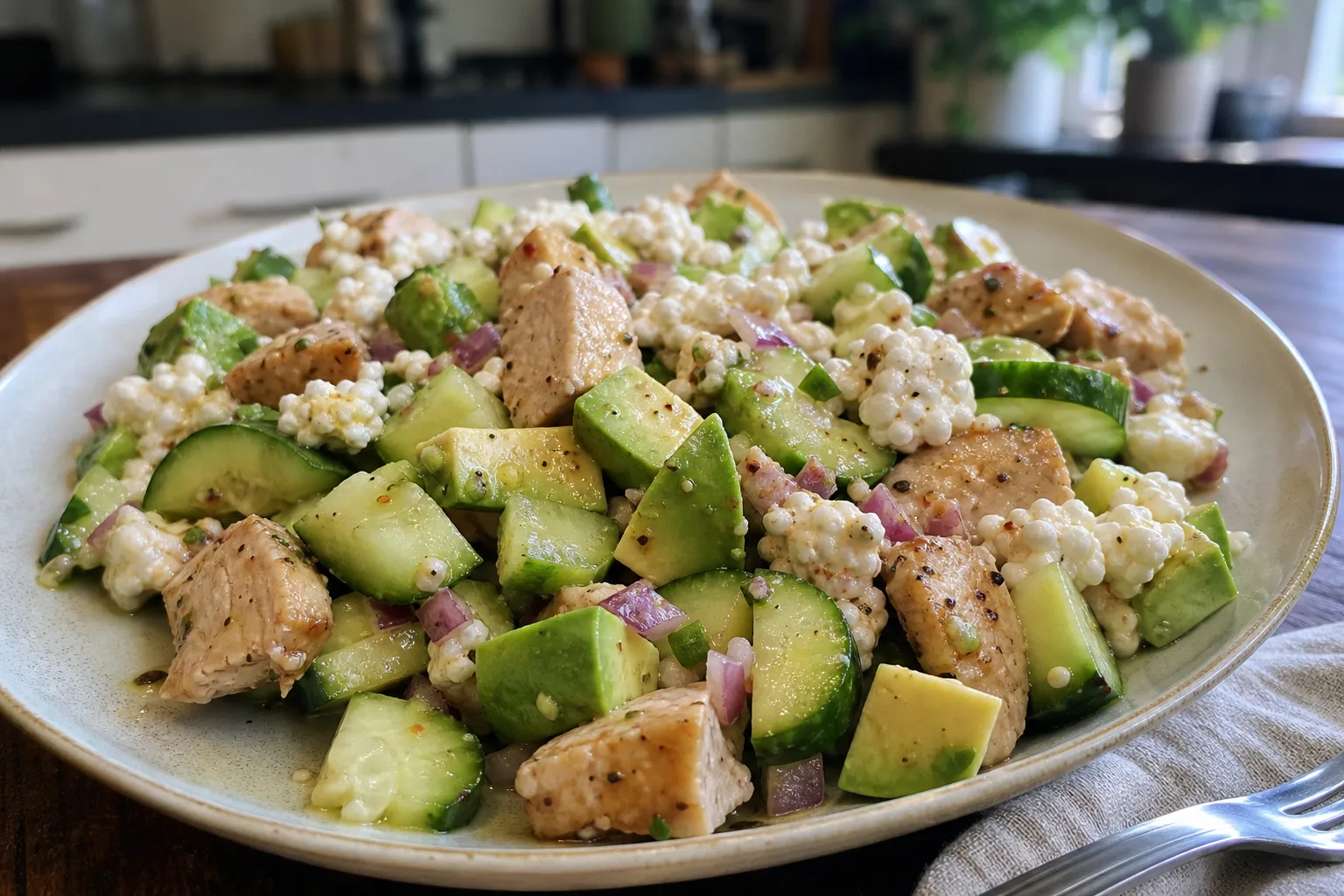 Spicy Honey Cucumber Salad