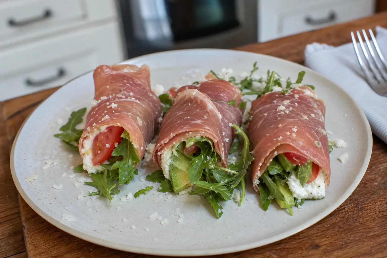 Keto prosciutto wraps