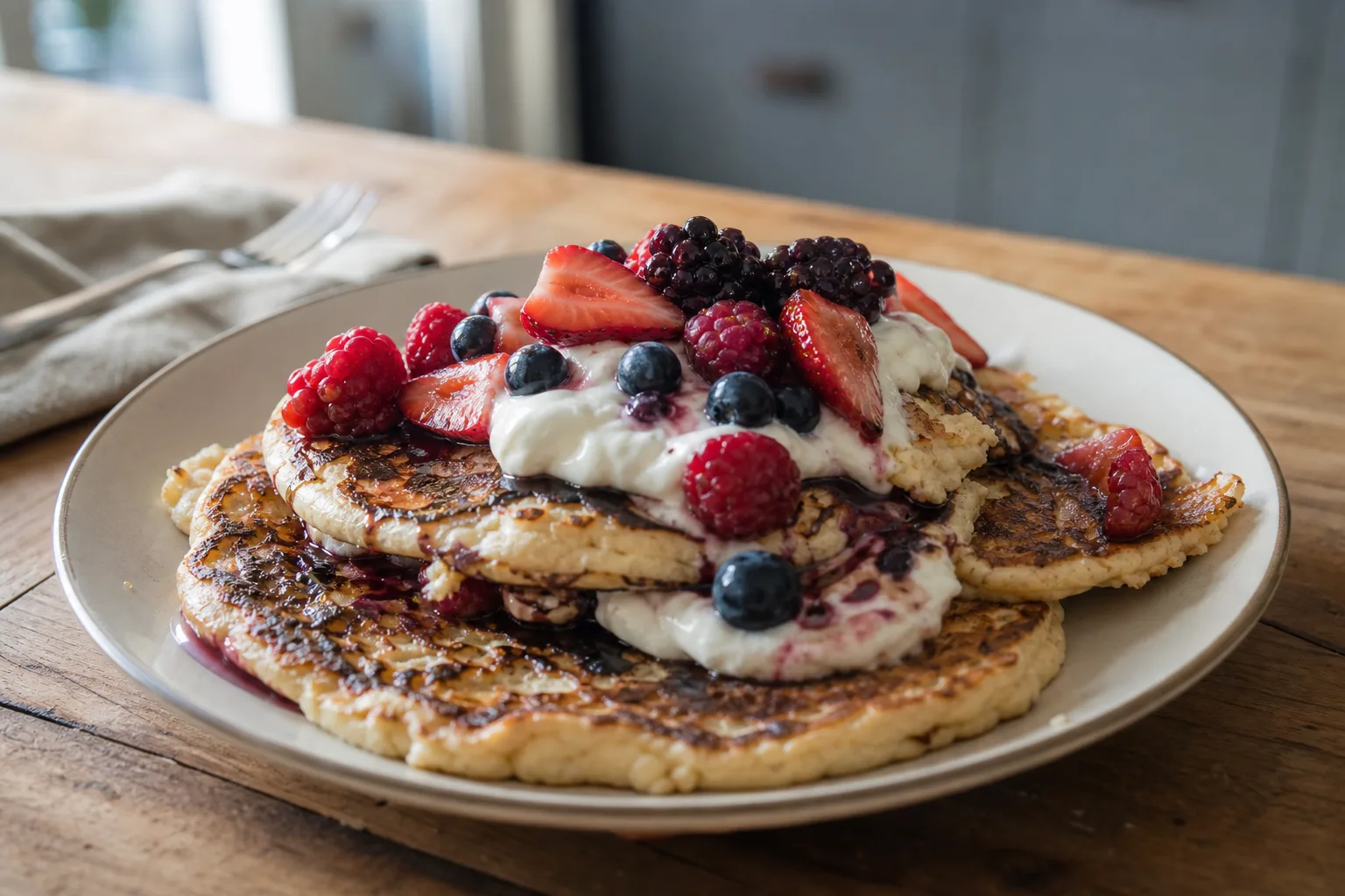 Guilt-free protein pancakes