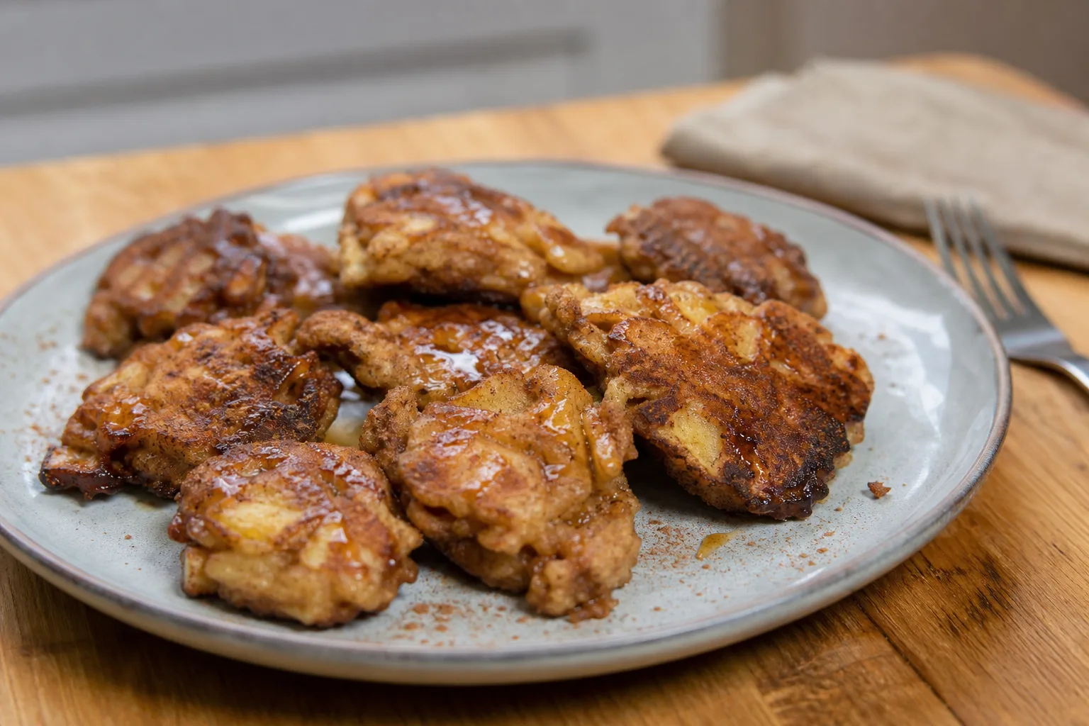 Healthier apple fritters