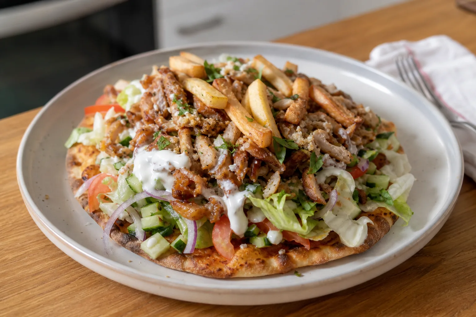 Healthier Turkish pizza