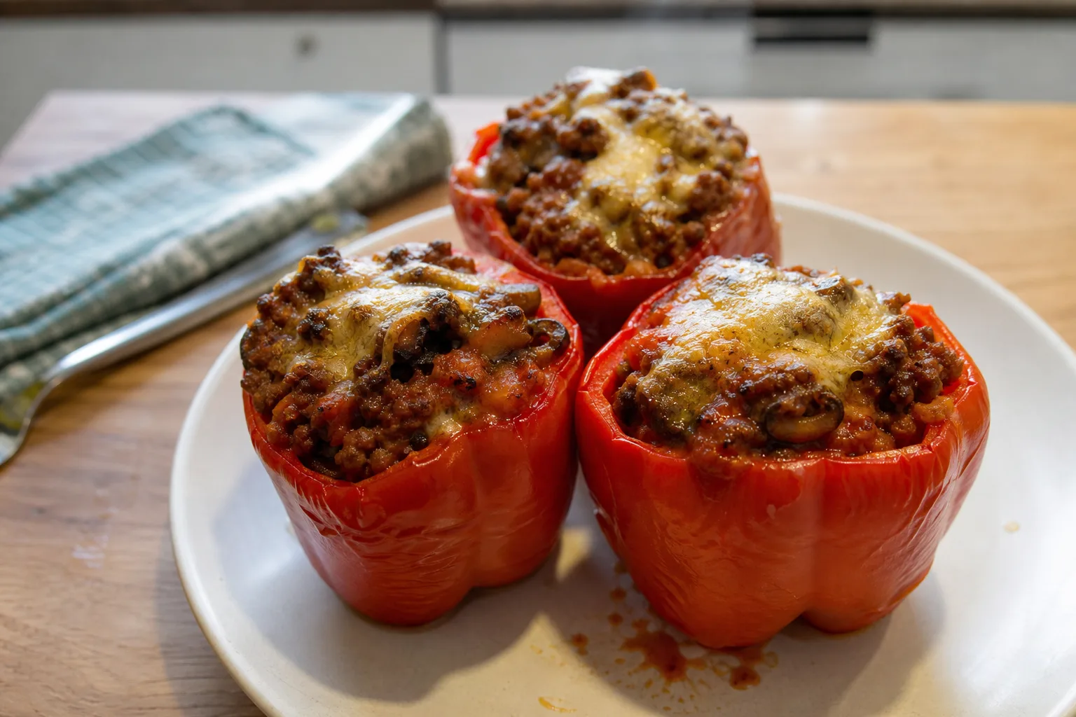 Stuffed peppers with minced meat