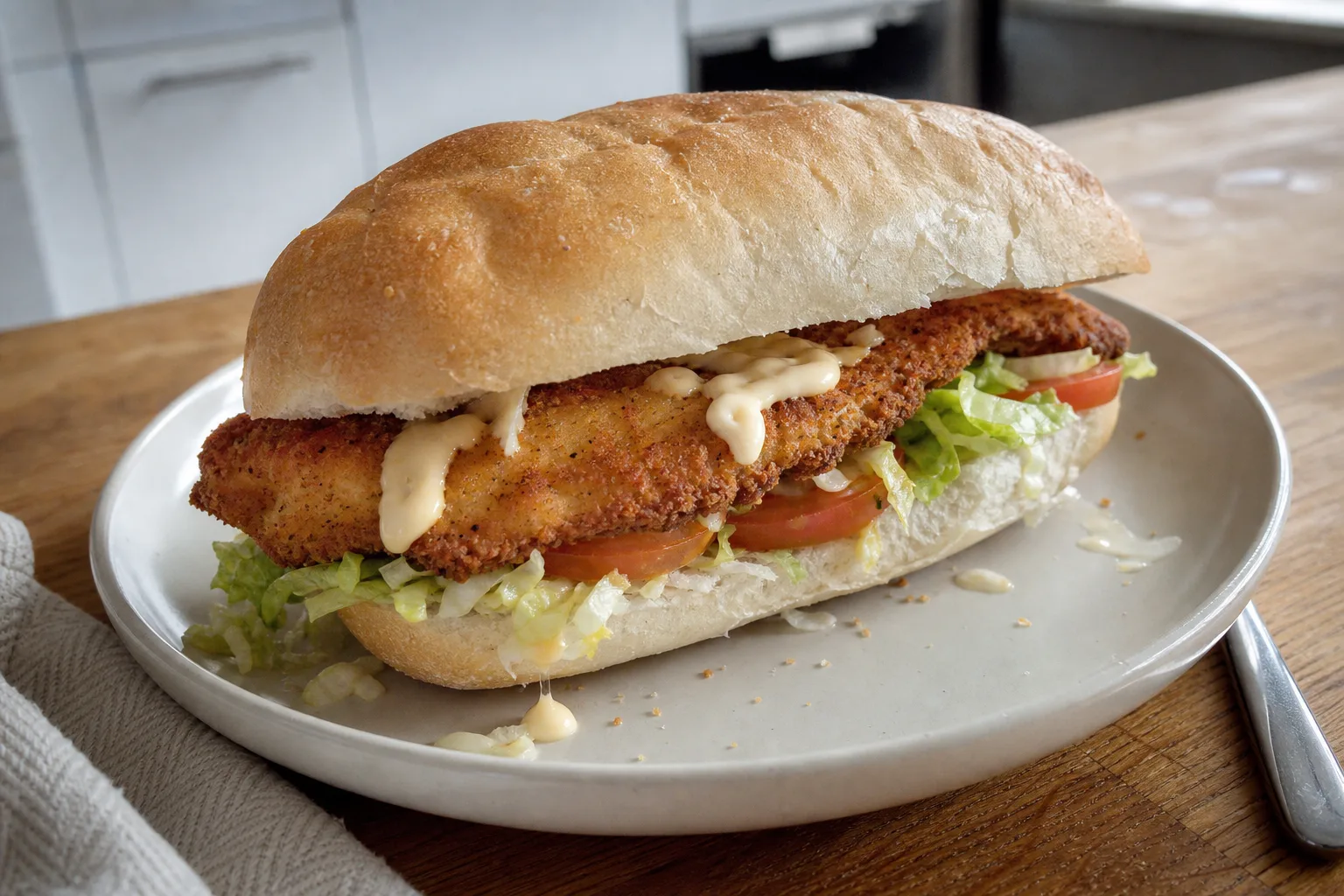 Chicken schnitzel roll