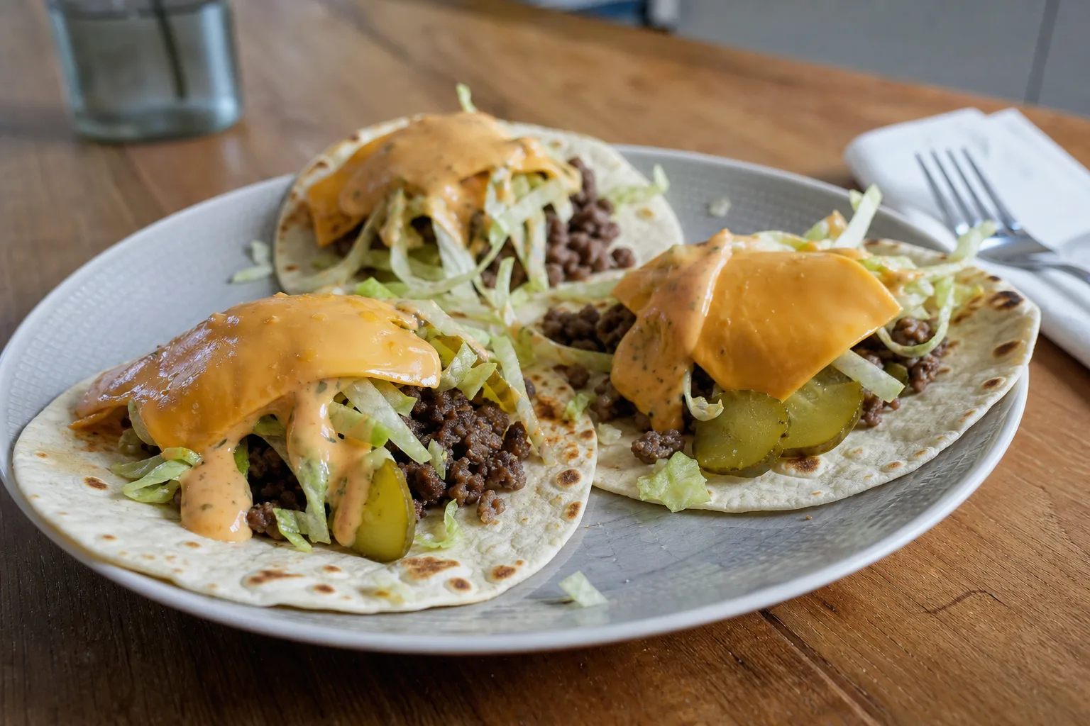 Cheeseburger tacos
