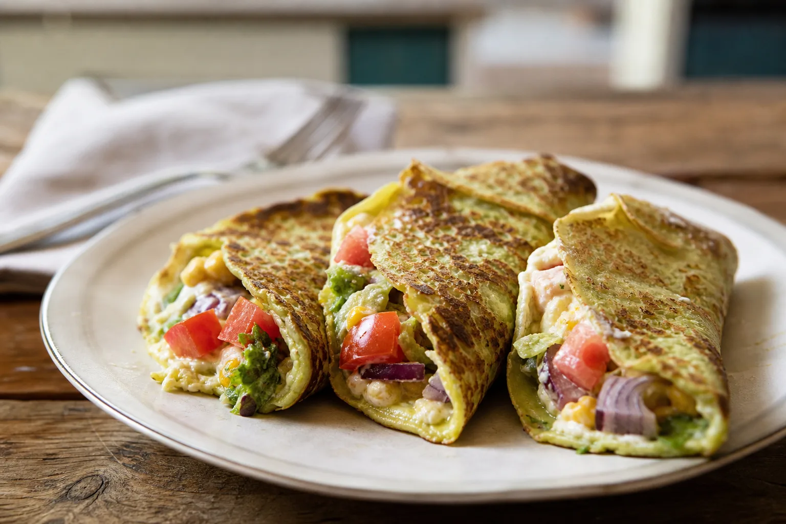 Avocado cottage cheese wraps
