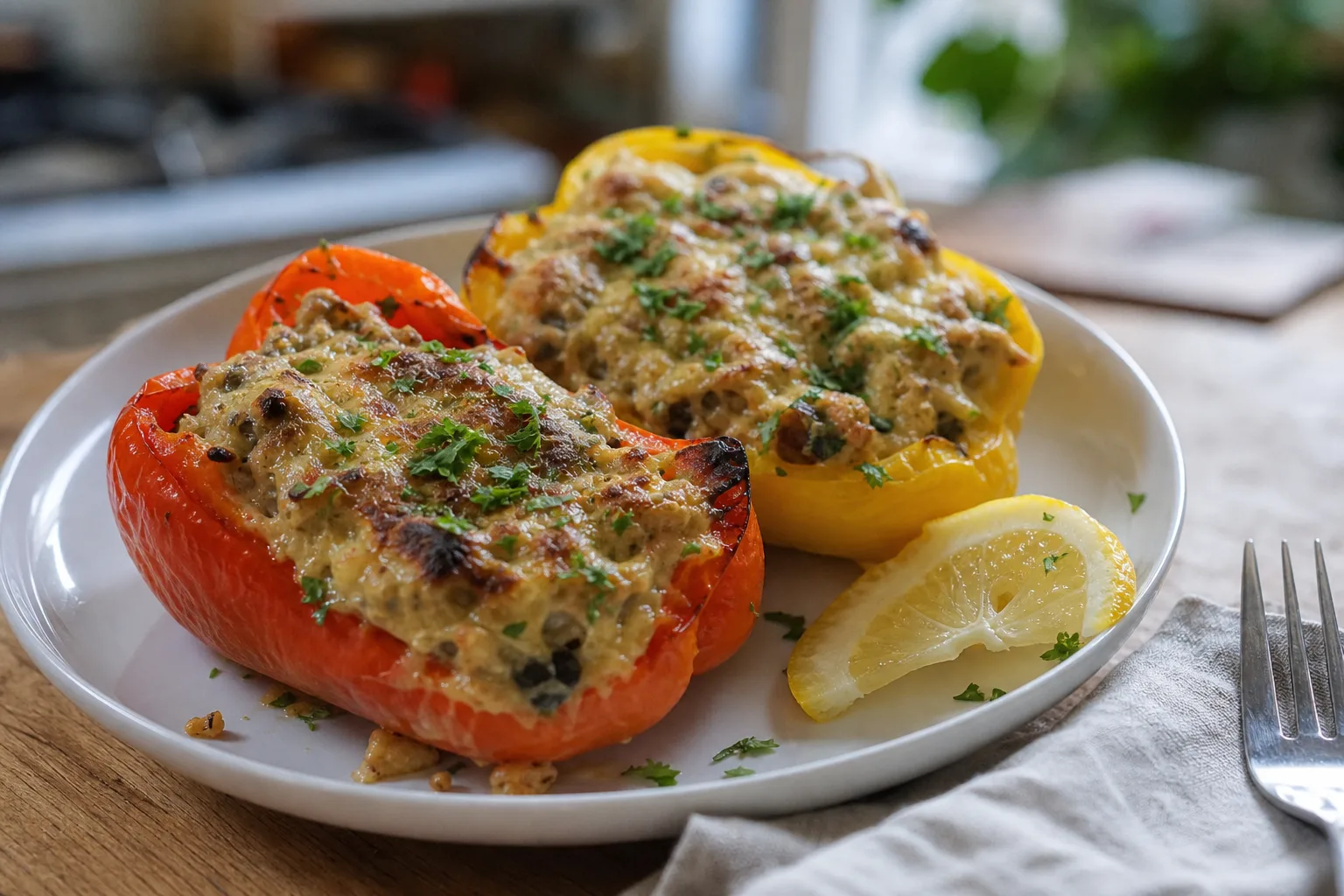 Stuffed peppers with tuna