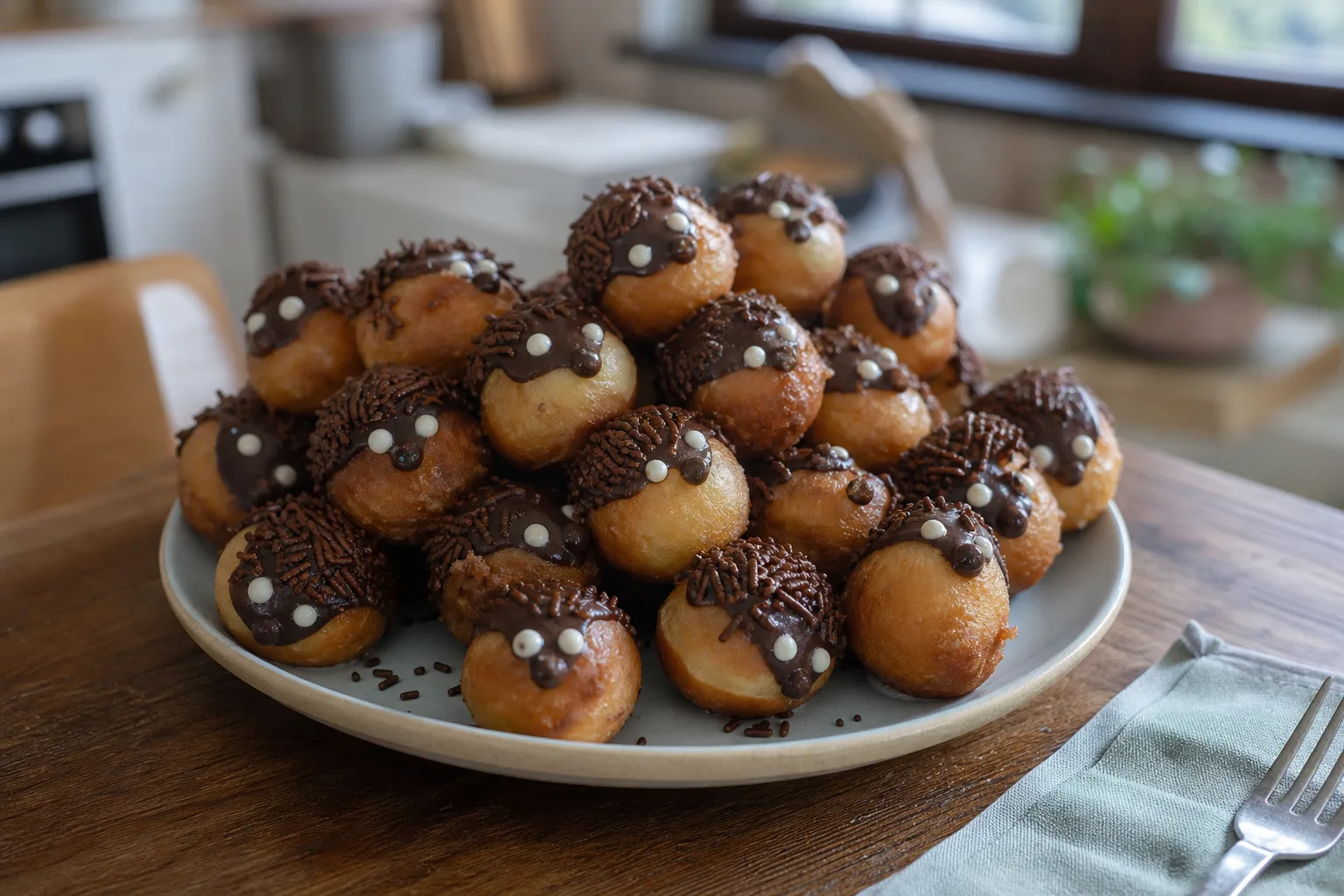 Hedgehog doughnut holes