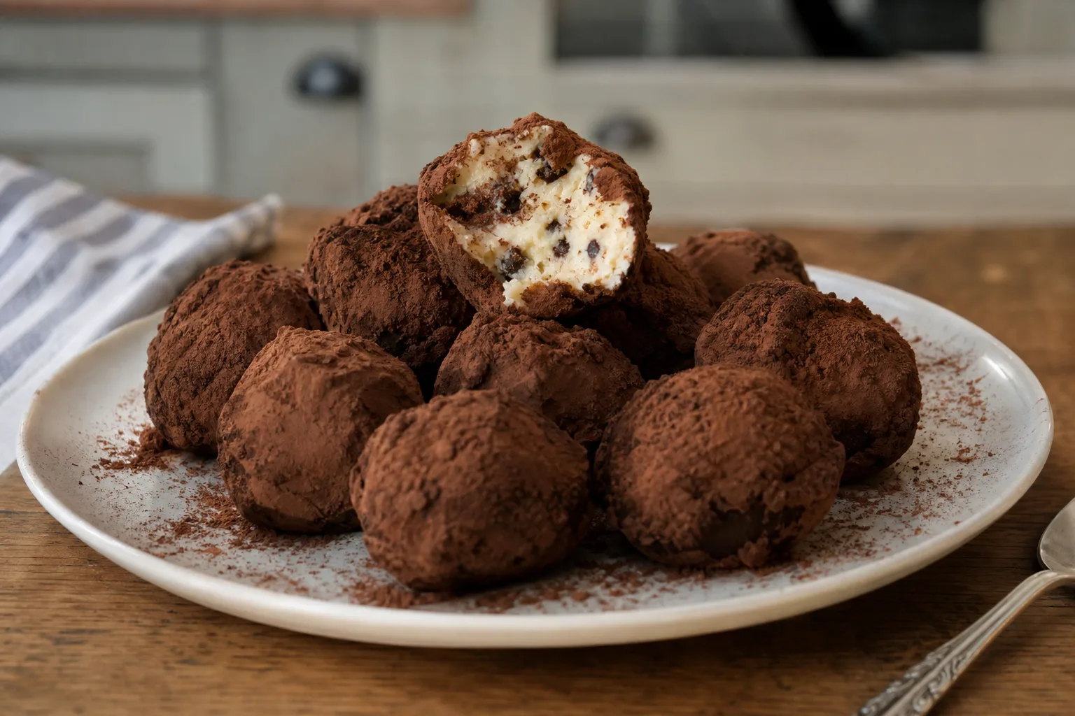 Low-carb tiramisu truffles