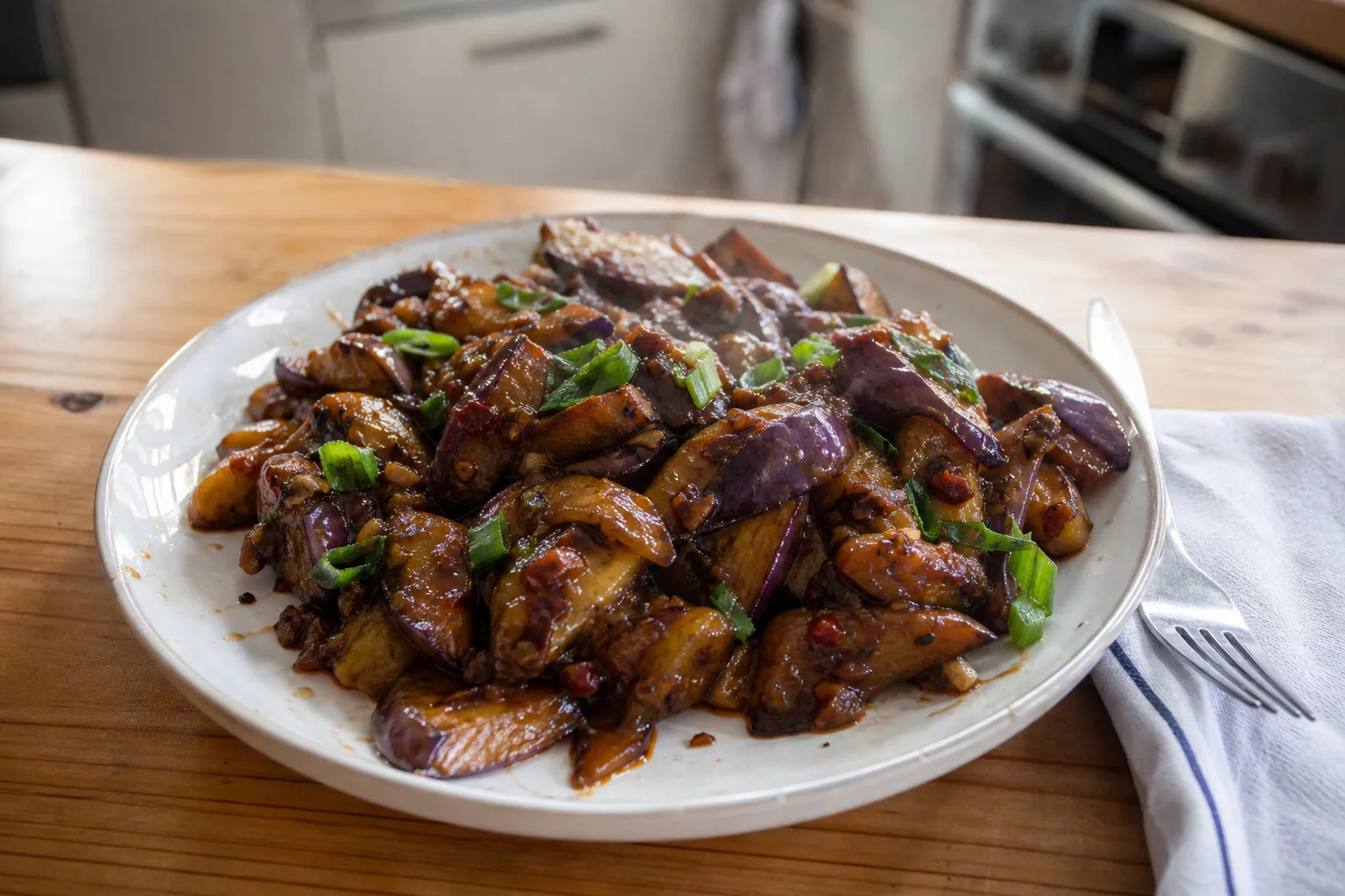 Aubergine uit Szechuan